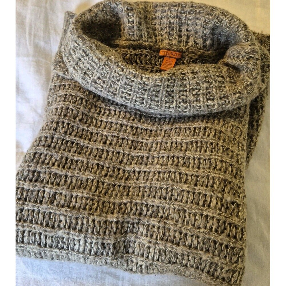 Vtg Akualani Sleeveless Chunky Knit Sweater Women's Free(One) Size Cowl Neck